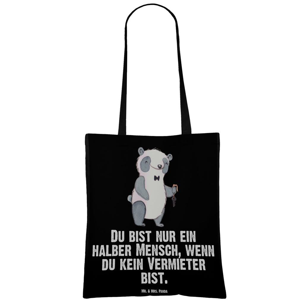 Tragetasche Vermieter mit Herz Beuteltasche, Beutel, Einkaufstasche, Jutebeutel, Stoffbeutel, Beruf, Ausbildung, Jubiläum, Abschied, Rente, Kollege, Kollegin, Geschenk, Schenken, Arbeitskollege, Mitarbeiter, Firma, Danke, Dankeschön