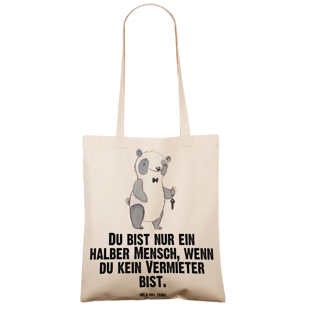 Tragetasche Vermieter mit Herz Beuteltasche, Beutel, Einkaufstasche, Jutebeutel, Stoffbeutel, Beruf, Ausbildung, Jubiläum, Abschied, Rente, Kollege, Kollegin, Geschenk, Schenken, Arbeitskollege, Mitarbeiter, Firma, Danke, Dankeschön