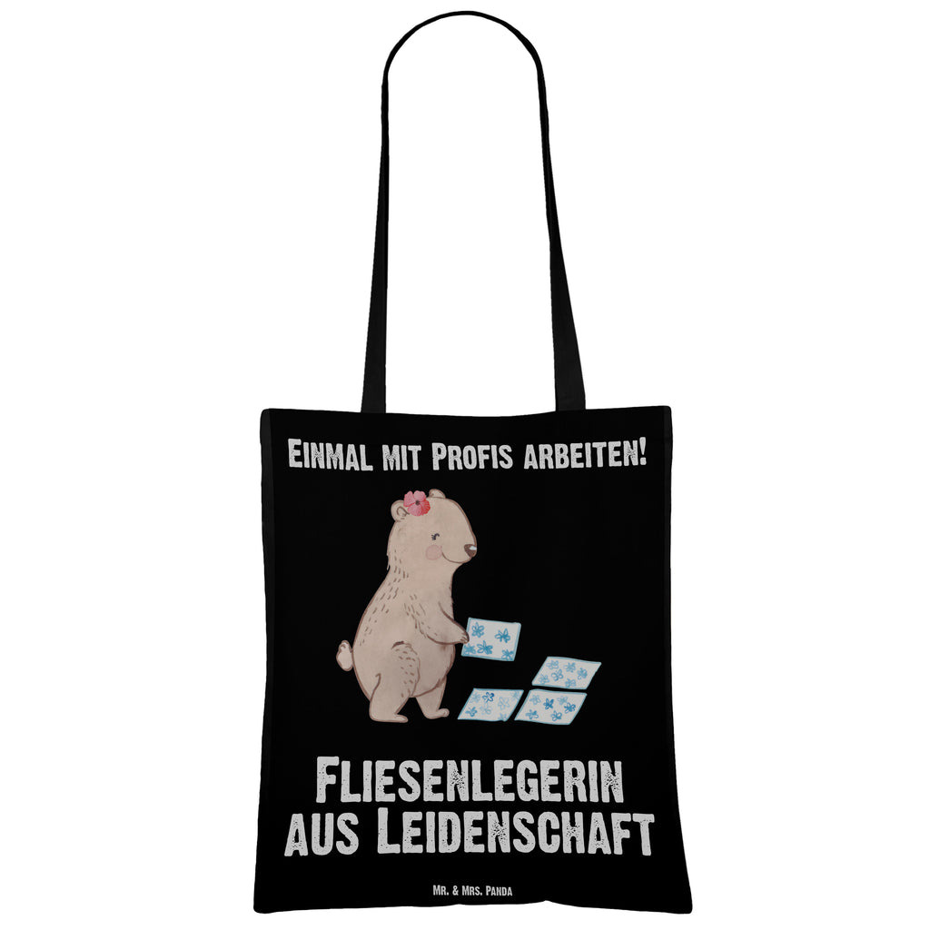 Tragetasche Fliesenlegerin aus Leidenschaft Beuteltasche, Beutel, Einkaufstasche, Jutebeutel, Stoffbeutel, Beruf, Ausbildung, Jubiläum, Abschied, Rente, Kollege, Kollegin, Geschenk, Schenken, Arbeitskollege, Mitarbeiter, Firma, Danke, Dankeschön, Fliesenlegerin, Gesellenprüfung, Fliesenlegermeisterin, Fliesenlegerbetrieb, Fliesenfachhandel, Handwerk