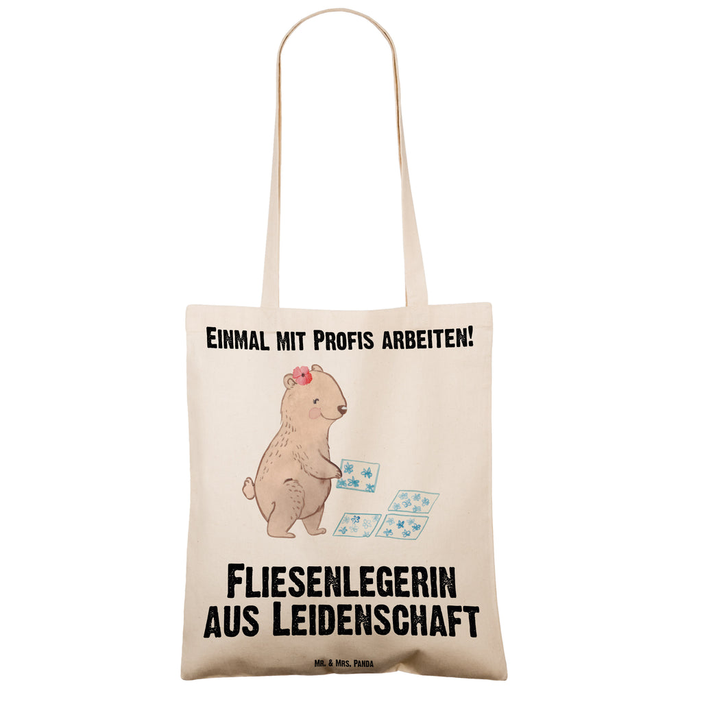 Tragetasche Fliesenlegerin aus Leidenschaft Beuteltasche, Beutel, Einkaufstasche, Jutebeutel, Stoffbeutel, Beruf, Ausbildung, Jubiläum, Abschied, Rente, Kollege, Kollegin, Geschenk, Schenken, Arbeitskollege, Mitarbeiter, Firma, Danke, Dankeschön, Fliesenlegerin, Gesellenprüfung, Fliesenlegermeisterin, Fliesenlegerbetrieb, Fliesenfachhandel, Handwerk