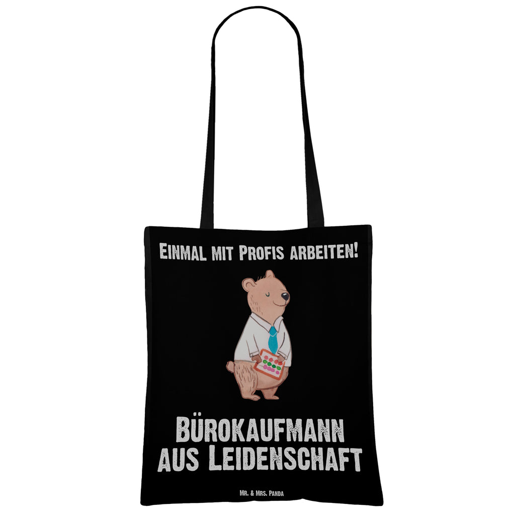 Tragetasche Bürokaufmann aus Leidenschaft Beuteltasche, Beutel, Einkaufstasche, Jutebeutel, Stoffbeutel, Beruf, Ausbildung, Jubiläum, Abschied, Rente, Kollege, Kollegin, Geschenk, Schenken, Arbeitskollege, Mitarbeiter, Firma, Danke, Dankeschön, Bürokaufmann, Kaufmann für Büromanagement