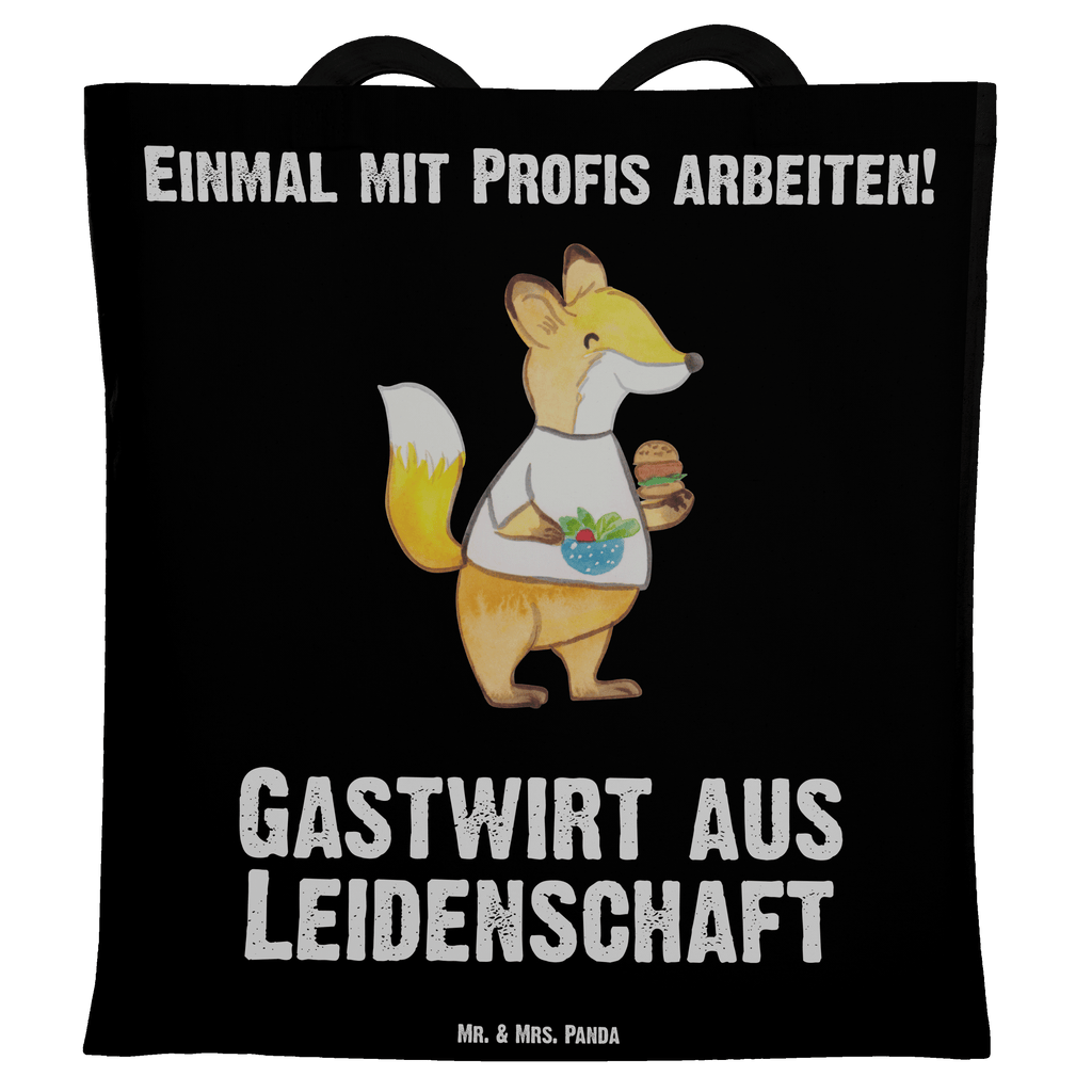 Tragetasche Gastwirt aus Leidenschaft Beuteltasche, Beutel, Einkaufstasche, Jutebeutel, Stoffbeutel, Beruf, Ausbildung, Jubiläum, Abschied, Rente, Kollege, Kollegin, Geschenk, Schenken, Arbeitskollege, Mitarbeiter, Firma, Danke, Dankeschön, Kneipenwirt, Gastwirt, Gaststätte, Kneipe, Eröffnung, Barkeeper, Bartender, Rum, Bar