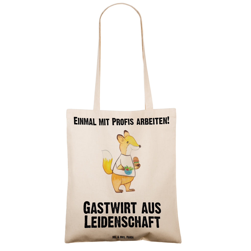 Tragetasche Gastwirt aus Leidenschaft Beuteltasche, Beutel, Einkaufstasche, Jutebeutel, Stoffbeutel, Beruf, Ausbildung, Jubiläum, Abschied, Rente, Kollege, Kollegin, Geschenk, Schenken, Arbeitskollege, Mitarbeiter, Firma, Danke, Dankeschön, Kneipenwirt, Gastwirt, Gaststätte, Kneipe, Eröffnung, Barkeeper, Bartender, Rum, Bar
