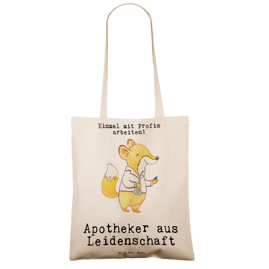 Tragetasche Apotheker aus Leidenschaft Beuteltasche, Beutel, Einkaufstasche, Jutebeutel, Stoffbeutel, Beruf, Ausbildung, Jubiläum, Abschied, Rente, Kollege, Kollegin, Geschenk, Schenken, Arbeitskollege, Mitarbeiter, Firma, Danke, Dankeschön, Apotheker, Pharmazie, Staatsexamen, Approbation, Eröffnung Apotheke