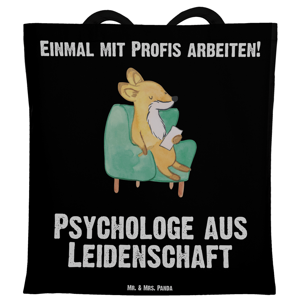 Tragetasche Psychologe aus Leidenschaft Beuteltasche, Beutel, Einkaufstasche, Jutebeutel, Stoffbeutel, Beruf, Ausbildung, Jubiläum, Abschied, Rente, Kollege, Kollegin, Geschenk, Schenken, Arbeitskollege, Mitarbeiter, Firma, Danke, Dankeschön, Psychologe, Therapeut, Studium