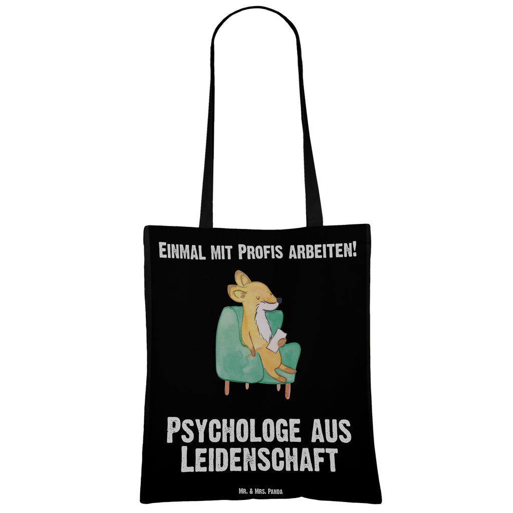 Tragetasche Psychologe aus Leidenschaft Beuteltasche, Beutel, Einkaufstasche, Jutebeutel, Stoffbeutel, Beruf, Ausbildung, Jubiläum, Abschied, Rente, Kollege, Kollegin, Geschenk, Schenken, Arbeitskollege, Mitarbeiter, Firma, Danke, Dankeschön, Psychologe, Therapeut, Studium