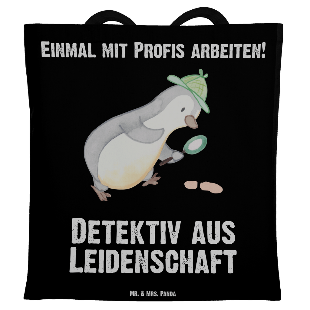 Tragetasche Detektiv aus Leidenschaft Beuteltasche, Beutel, Einkaufstasche, Jutebeutel, Stoffbeutel, Beruf, Ausbildung, Jubiläum, Abschied, Rente, Kollege, Kollegin, Geschenk, Schenken, Arbeitskollege, Mitarbeiter, Firma, Danke, Dankeschön, Detektiv, Ermittler, Agent, Privatdetektei, Berufsdetektiv, Wirtschaftsdetektei, Detektivausbildung, Spurensuche