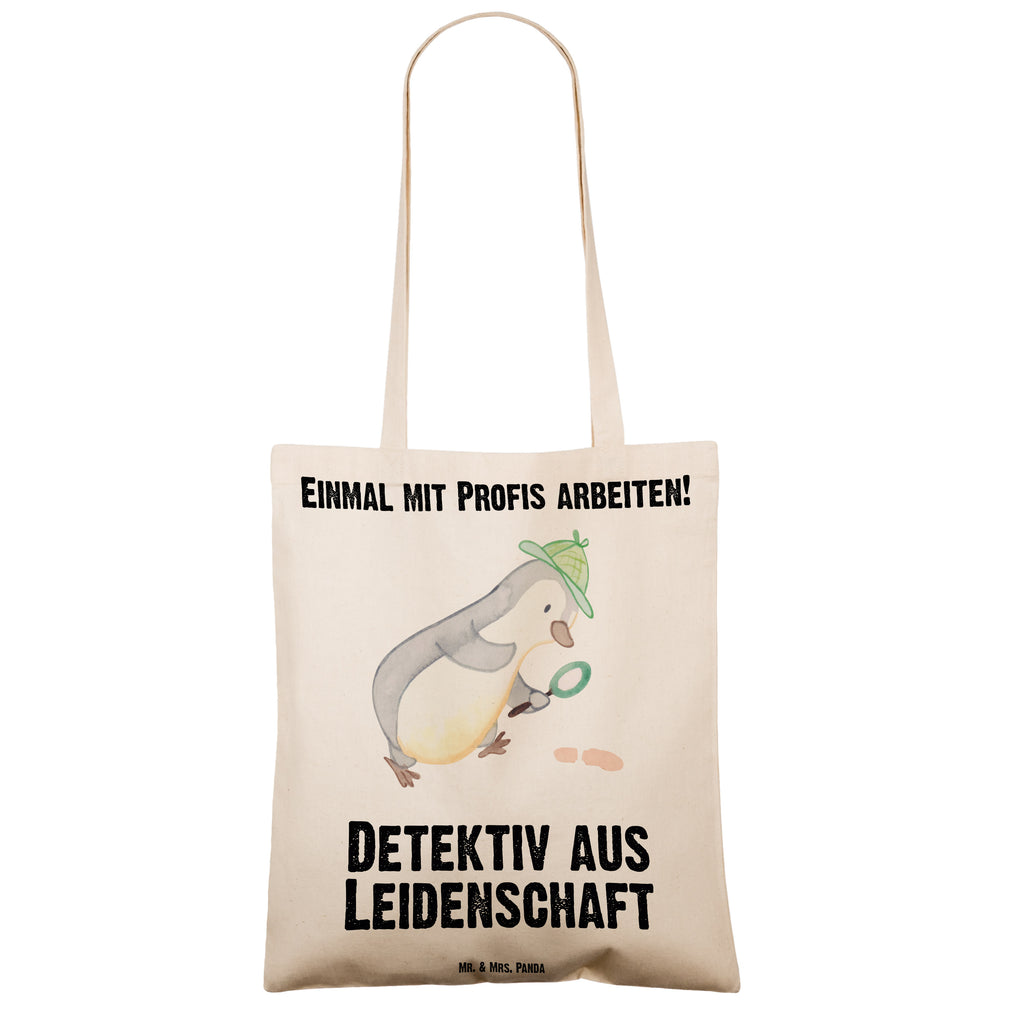 Tragetasche Detektiv aus Leidenschaft Beuteltasche, Beutel, Einkaufstasche, Jutebeutel, Stoffbeutel, Beruf, Ausbildung, Jubiläum, Abschied, Rente, Kollege, Kollegin, Geschenk, Schenken, Arbeitskollege, Mitarbeiter, Firma, Danke, Dankeschön, Detektiv, Ermittler, Agent, Privatdetektei, Berufsdetektiv, Wirtschaftsdetektei, Detektivausbildung, Spurensuche