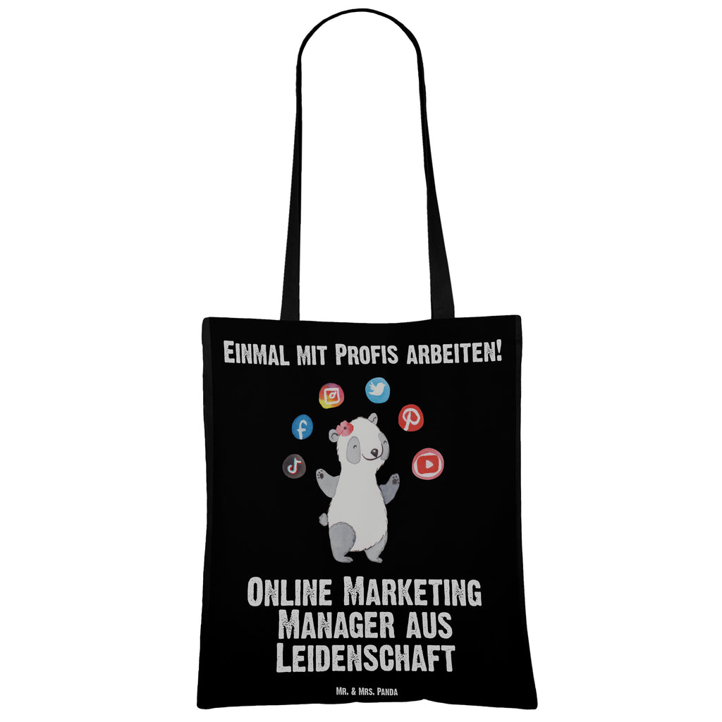 Tragetasche Online Marketing Manager aus Leidenschaft Beuteltasche, Beutel, Einkaufstasche, Jutebeutel, Stoffbeutel, Beruf, Ausbildung, Jubiläum, Abschied, Rente, Kollege, Kollegin, Geschenk, Schenken, Arbeitskollege, Mitarbeiter, Firma, Danke, Dankeschön, Online Marketing, Manager, Marketingmanager, Influencer Marketing, Digital Marketing
