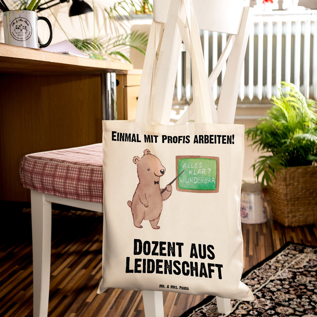 Tragetasche Dozent aus Leidenschaft Dozent, Professor, Universität, Vorlesung, Tutor,  Akademiker, Uni, Unterricht Beuteltasche, Beutel, Einkaufstasche, Jutebeutel, Stoffbeutel   Beruf, Ausbildung, Jubiläum, Abschied, Rente, Kollege, Kollegin, Geschenk, Schenken, Arbeitskollege, Mitarbeiter, Firma, Danke, Dankeschön