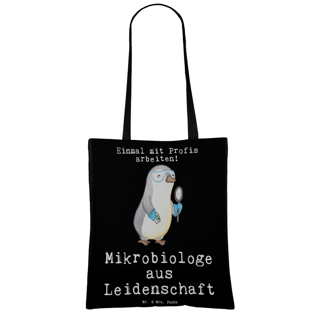 Tragetasche Mikrobiologe aus Leidenschaft Beuteltasche, Beutel, Einkaufstasche, Jutebeutel, Stoffbeutel, Beruf, Ausbildung, Jubiläum, Abschied, Rente, Kollege, Kollegin, Geschenk, Schenken, Arbeitskollege, Mitarbeiter, Firma, Danke, Dankeschön, Mikrobiologe, Naturwissenschaftler, Labor, Forschung