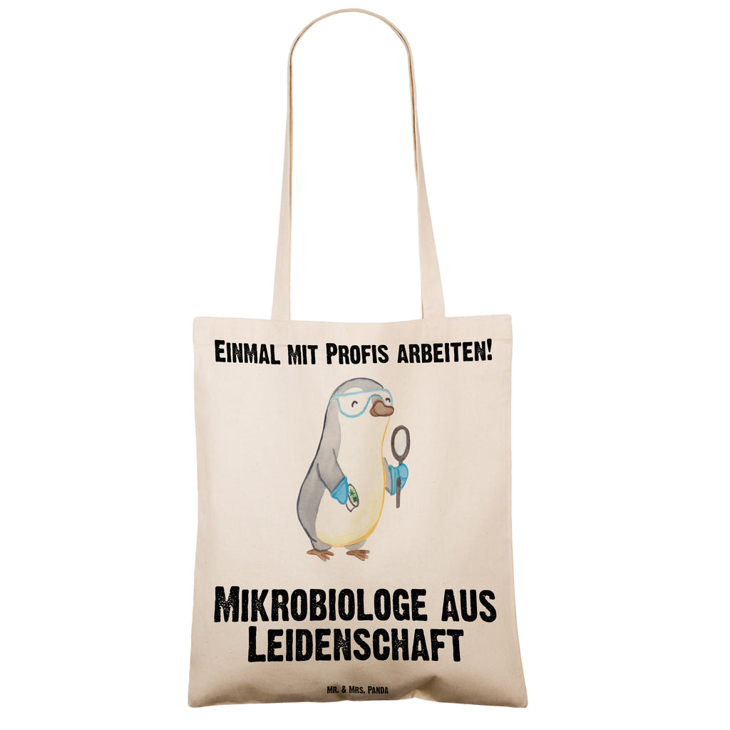 Tragetasche Mikrobiologe aus Leidenschaft Beuteltasche, Beutel, Einkaufstasche, Jutebeutel, Stoffbeutel, Beruf, Ausbildung, Jubiläum, Abschied, Rente, Kollege, Kollegin, Geschenk, Schenken, Arbeitskollege, Mitarbeiter, Firma, Danke, Dankeschön, Mikrobiologe, Naturwissenschaftler, Labor, Forschung