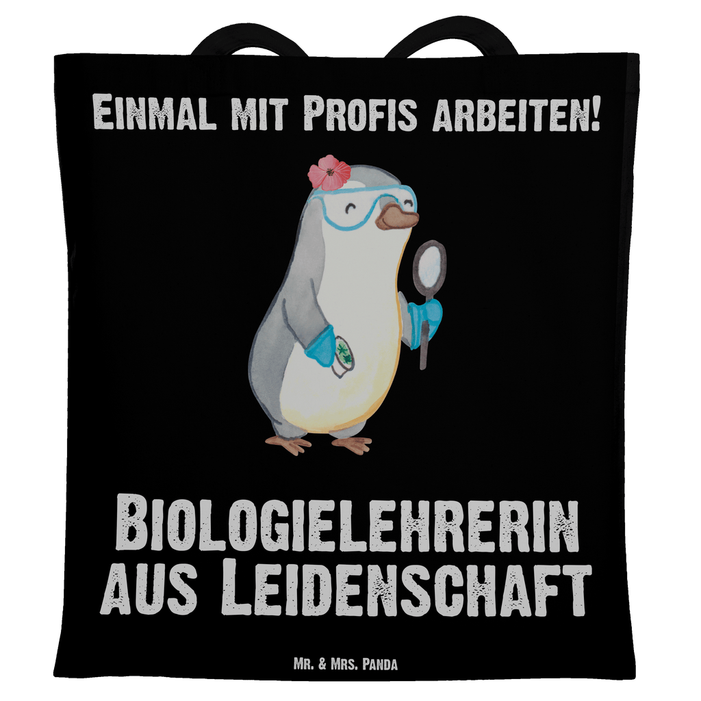 Tragetasche Biologielehrerin aus Leidenschaft Beuteltasche, Beutel, Einkaufstasche, Jutebeutel, Stoffbeutel, Beruf, Ausbildung, Jubiläum, Abschied, Rente, Kollege, Kollegin, Geschenk, Schenken, Arbeitskollege, Mitarbeiter, Firma, Danke, Dankeschön, Biologielehrerin, Biolehrerin, Biounterricht, Biologie, Schule, Grundschule