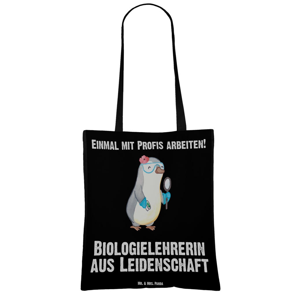 Tragetasche Biologielehrerin aus Leidenschaft Beuteltasche, Beutel, Einkaufstasche, Jutebeutel, Stoffbeutel, Beruf, Ausbildung, Jubiläum, Abschied, Rente, Kollege, Kollegin, Geschenk, Schenken, Arbeitskollege, Mitarbeiter, Firma, Danke, Dankeschön, Biologielehrerin, Biolehrerin, Biounterricht, Biologie, Schule, Grundschule