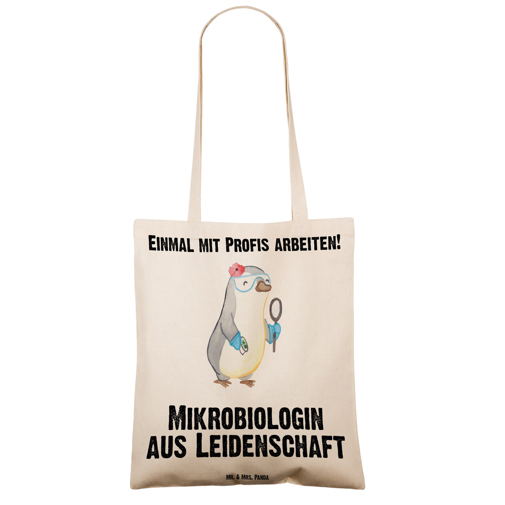 Tragetasche Mikrobiologin aus Leidenschaft Beuteltasche, Beutel, Einkaufstasche, Jutebeutel, Stoffbeutel, Beruf, Ausbildung, Jubiläum, Abschied, Rente, Kollege, Kollegin, Geschenk, Schenken, Arbeitskollege, Mitarbeiter, Firma, Danke, Dankeschön, Mikrobiologin, Naturwissenschaftlerin, Labor, Forschung