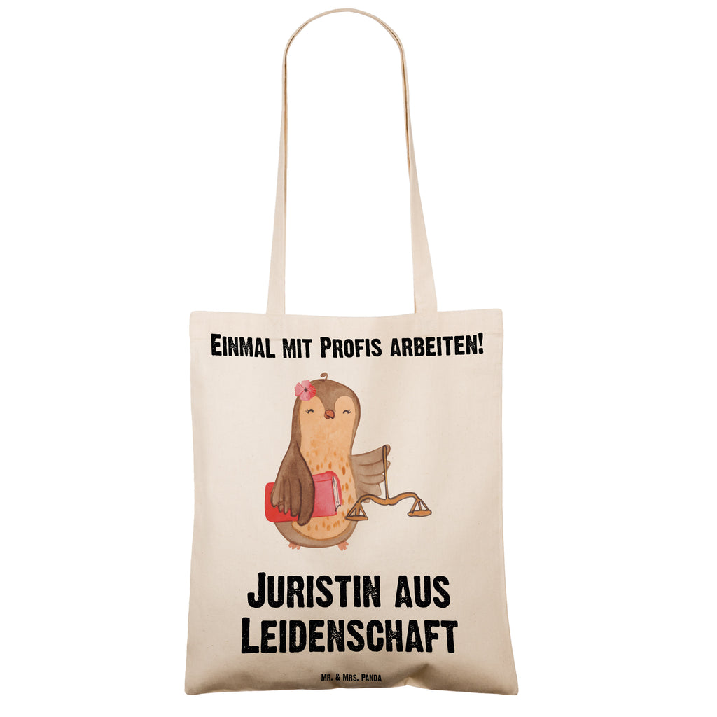 Tragetasche Juristin aus Leidenschaft Beuteltasche, Beutel, Einkaufstasche, Jutebeutel, Stoffbeutel, Beruf, Ausbildung, Jubiläum, Abschied, Rente, Kollege, Kollegin, Geschenk, Schenken, Arbeitskollege, Mitarbeiter, Firma, Danke, Dankeschön, Juristin, Anwältin, Jura Studium, Master of laws, Staatsexamen, Jurastudent, Anwaltskanzlei