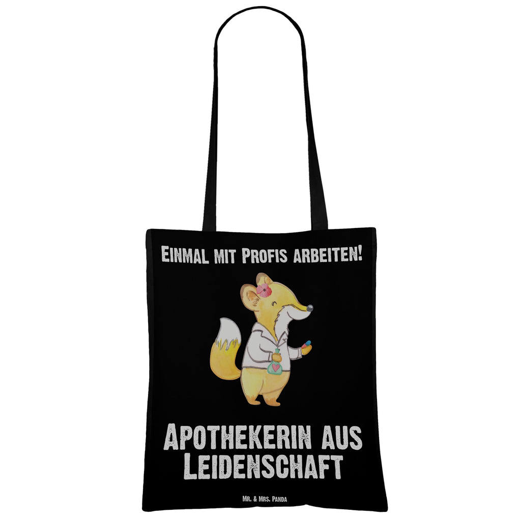 Tragetasche Apothekerin aus Leidenschaft Beuteltasche, Beutel, Einkaufstasche, Jutebeutel, Stoffbeutel, Beruf, Ausbildung, Jubiläum, Abschied, Rente, Kollege, Kollegin, Geschenk, Schenken, Arbeitskollege, Mitarbeiter, Firma, Danke, Dankeschön, Apothekerin, Pharmazie, Staatsexamen, Approbation, Eröffnung Apotheke