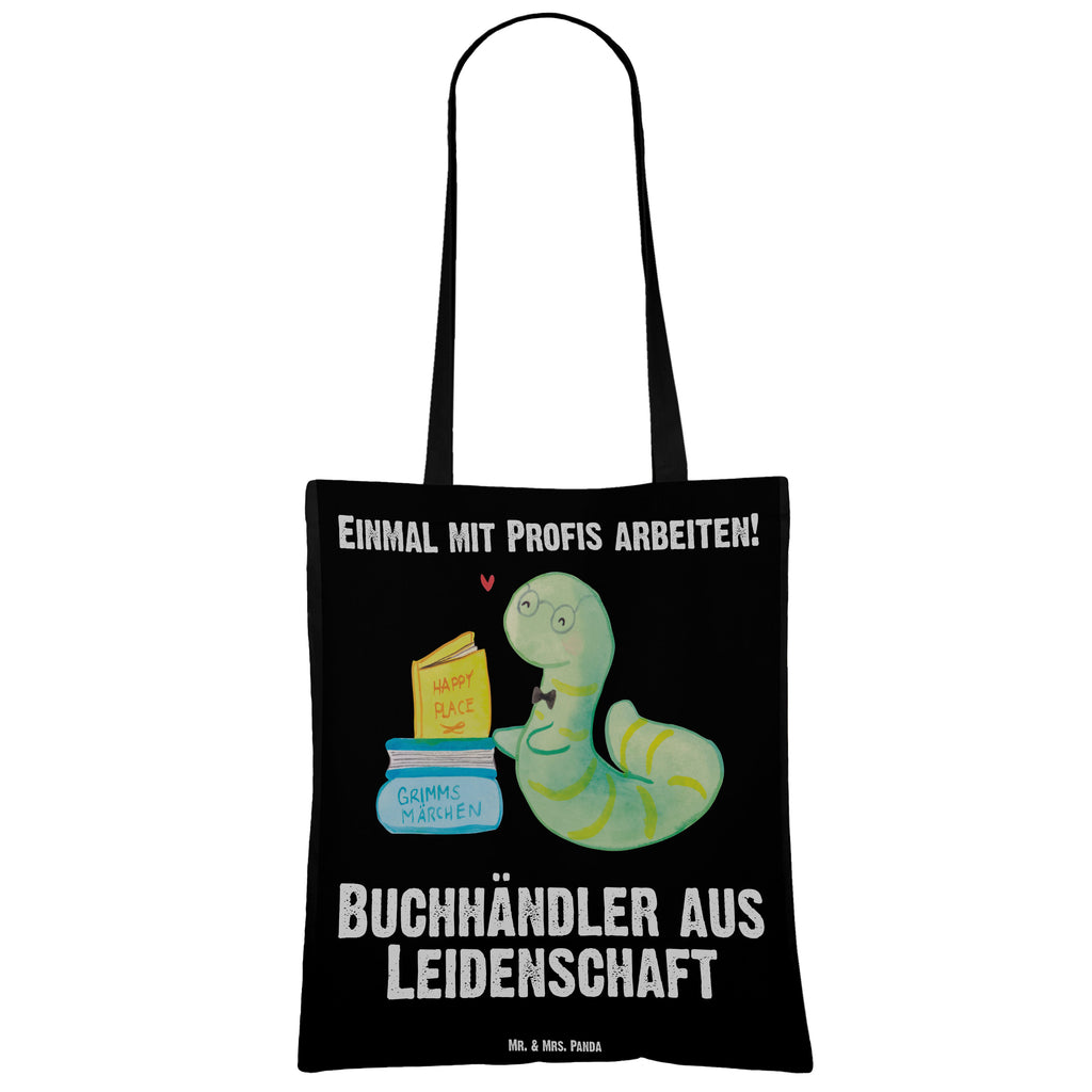 Tragetasche Buchhändler aus Leidenschaft Beuteltasche, Beutel, Einkaufstasche, Jutebeutel, Stoffbeutel, Beruf, Ausbildung, Jubiläum, Abschied, Rente, Kollege, Kollegin, Geschenk, Schenken, Arbeitskollege, Mitarbeiter, Firma, Danke, Dankeschön, Buchhändler, Buchhandlung, Buchverkäufer, Bibliothekar, Bücherwurm
