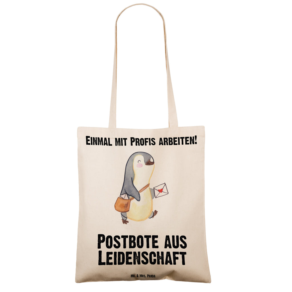 Tragetasche Postbote aus Leidenschaft Beuteltasche, Beutel, Einkaufstasche, Jutebeutel, Stoffbeutel, Beruf, Ausbildung, Jubiläum, Abschied, Rente, Kollege, Kollegin, Geschenk, Schenken, Arbeitskollege, Mitarbeiter, Firma, Danke, Dankeschön, Postbote, Briefzusteller, Briefträger, Postler