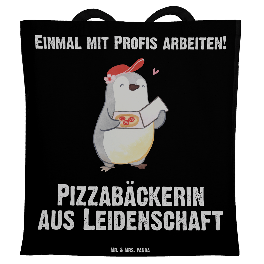 Tragetasche Pizzabäckerin aus Leidenschaft Beuteltasche, Beutel, Einkaufstasche, Jutebeutel, Stoffbeutel, Beruf, Ausbildung, Jubiläum, Abschied, Rente, Kollege, Kollegin, Geschenk, Schenken, Arbeitskollege, Mitarbeiter, Firma, Danke, Dankeschön, Lieferdienstmitarbeiterin, Pizzabäckerin, Pizzabotin, Pizzabringdienst, Lieferbringdienst
