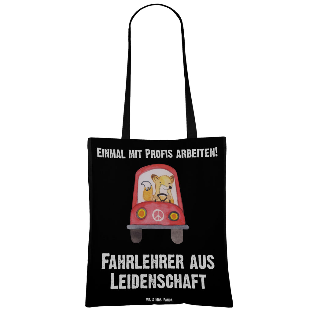 Tragetasche Fahrlehrer aus Leidenschaft Beuteltasche, Beutel, Einkaufstasche, Jutebeutel, Stoffbeutel, Beruf, Ausbildung, Jubiläum, Abschied, Rente, Kollege, Kollegin, Geschenk, Schenken, Arbeitskollege, Mitarbeiter, Firma, Danke, Dankeschön, Fahrlehrer, Fahrschule, Fahrschullehrer