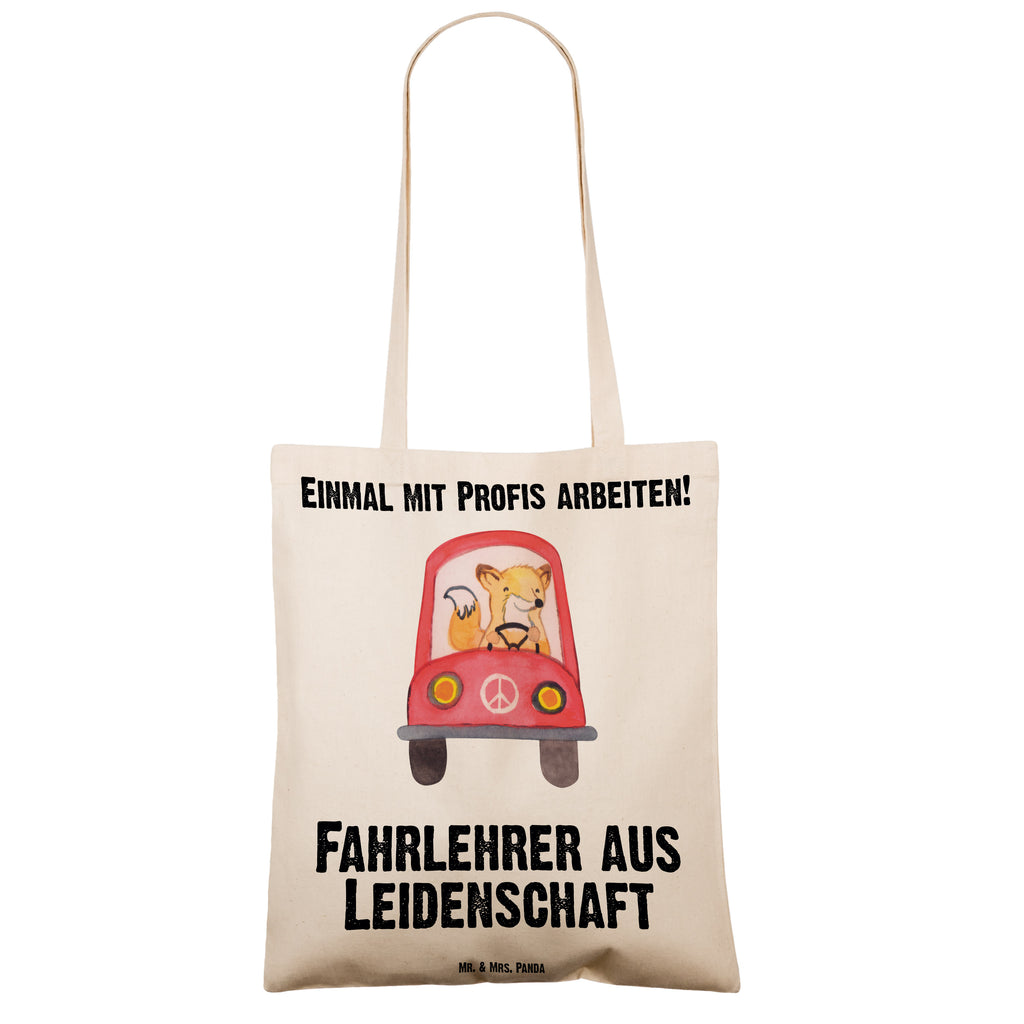 Tragetasche Fahrlehrer aus Leidenschaft Beuteltasche, Beutel, Einkaufstasche, Jutebeutel, Stoffbeutel, Beruf, Ausbildung, Jubiläum, Abschied, Rente, Kollege, Kollegin, Geschenk, Schenken, Arbeitskollege, Mitarbeiter, Firma, Danke, Dankeschön, Fahrlehrer, Fahrschule, Fahrschullehrer