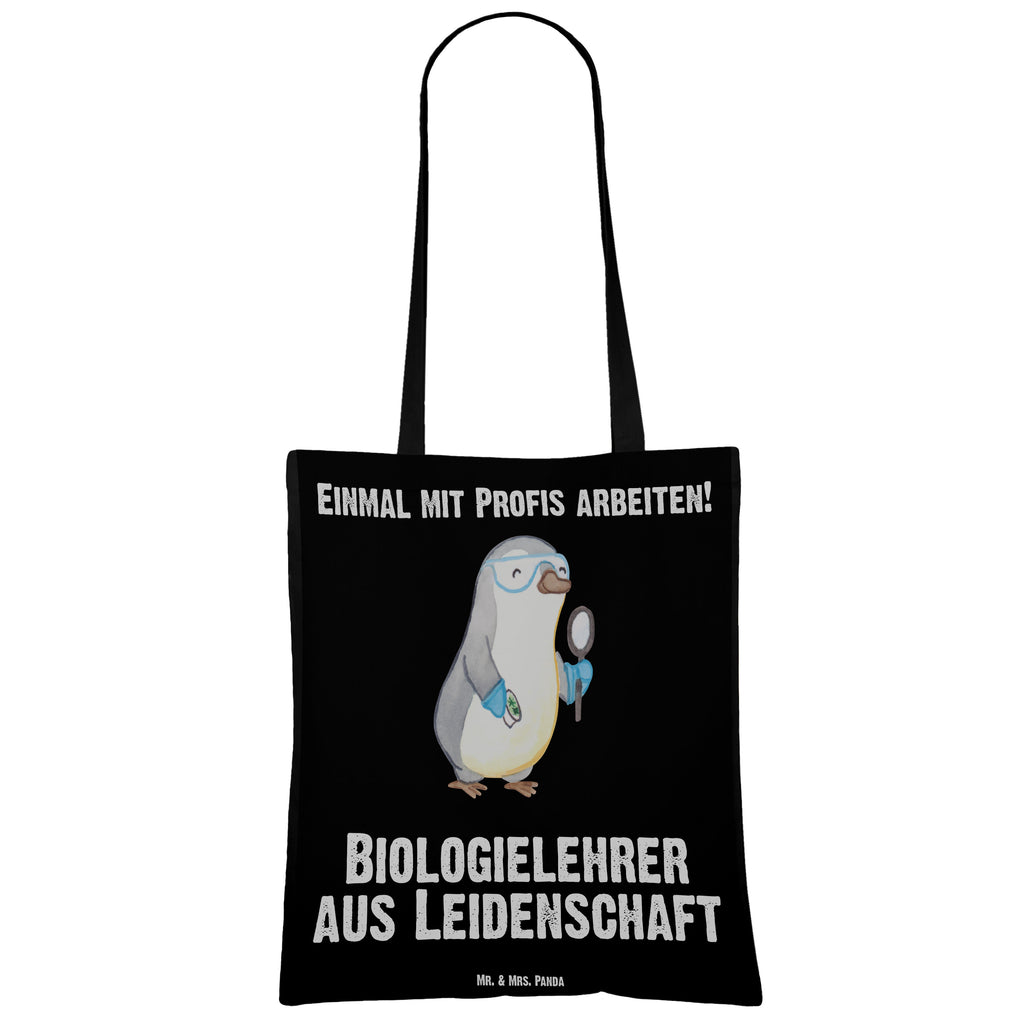 Tragetasche Biologielehrer aus Leidenschaft Beuteltasche, Beutel, Einkaufstasche, Jutebeutel, Stoffbeutel, Beruf, Ausbildung, Jubiläum, Abschied, Rente, Kollege, Kollegin, Geschenk, Schenken, Arbeitskollege, Mitarbeiter, Firma, Danke, Dankeschön, Biologielehrer, Biolehrer, Biounterricht, Biologie, Schule, Grundschule