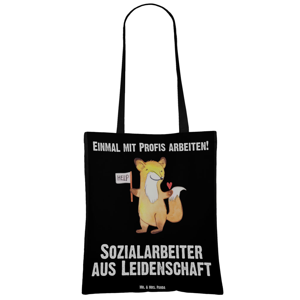 Tragetasche Sozialarbeiter aus Leidenschaft Beuteltasche, Beutel, Einkaufstasche, Jutebeutel, Stoffbeutel, Beruf, Ausbildung, Jubiläum, Abschied, Rente, Kollege, Kollegin, Geschenk, Schenken, Arbeitskollege, Mitarbeiter, Firma, Danke, Dankeschön