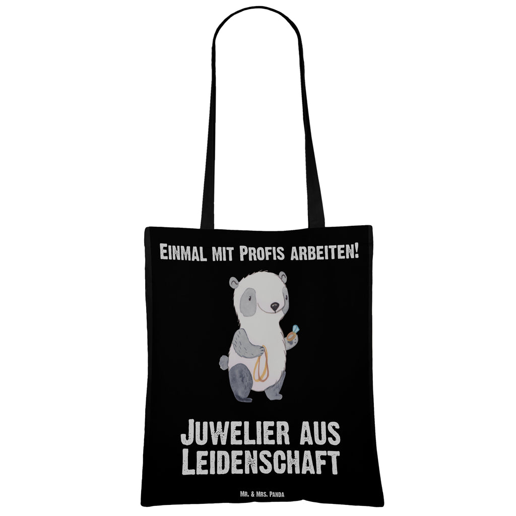 Tragetasche Juwelier aus Leidenschaft Beuteltasche, Beutel, Einkaufstasche, Jutebeutel, Stoffbeutel, Beruf, Ausbildung, Jubiläum, Abschied, Rente, Kollege, Kollegin, Geschenk, Schenken, Arbeitskollege, Mitarbeiter, Firma, Danke, Dankeschön, Juwelier, Goldschmied, Schmuckwarenhändler, Schmuckgeschäft, Eröffnung