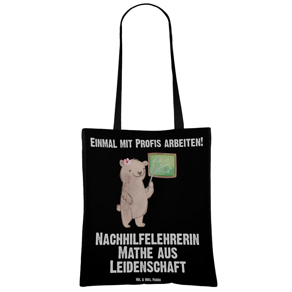 Tragetasche Nachhilfelehrerin Mathe aus Leidenschaft Beuteltasche, Beutel, Einkaufstasche, Jutebeutel, Stoffbeutel, Beruf, Ausbildung, Jubiläum, Abschied, Rente, Kollege, Kollegin, Geschenk, Schenken, Arbeitskollege, Mitarbeiter, Firma, Danke, Dankeschön, Mathematik Nachhilfelehrerin, Mathe Nachhilfe, Nachhilfeunterrricht