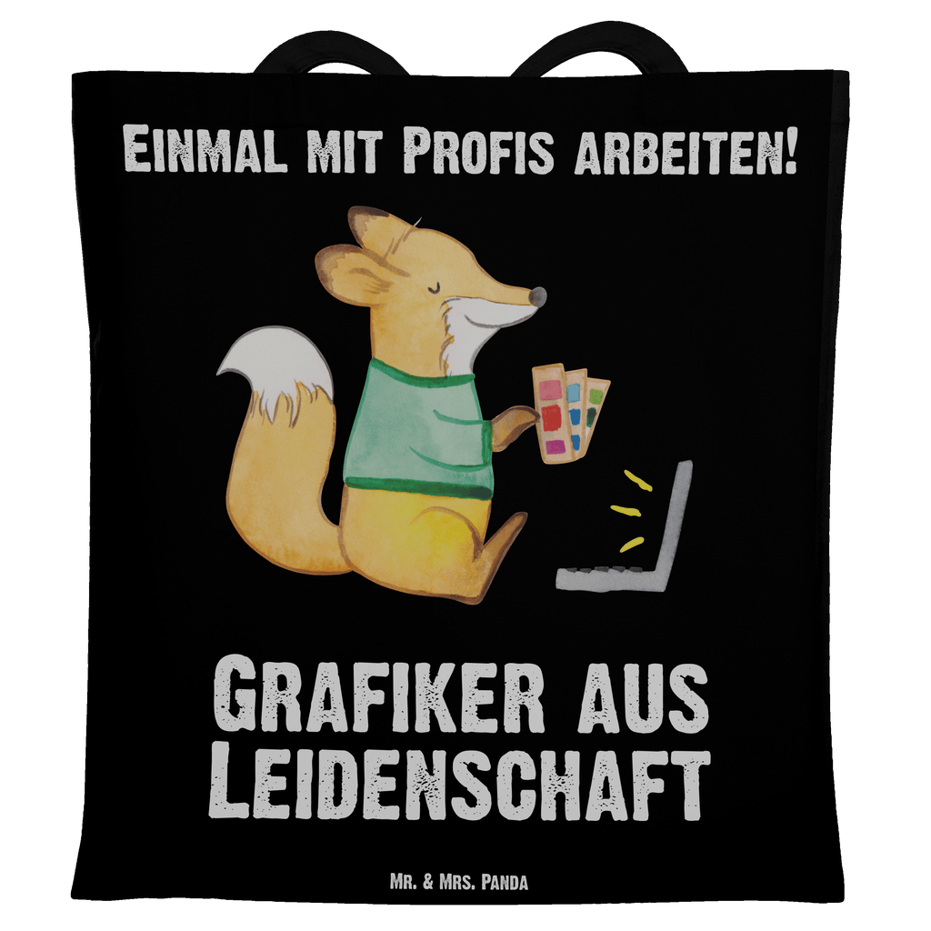 Tragetasche Grafiker aus Leidenschaft Beuteltasche, Beutel, Einkaufstasche, Jutebeutel, Stoffbeutel, Beruf, Ausbildung, Jubiläum, Abschied, Rente, Kollege, Kollegin, Geschenk, Schenken, Arbeitskollege, Mitarbeiter, Firma, Danke, Dankeschön, Grafiker, Designer, Mediengestalter, Grafikdesigner