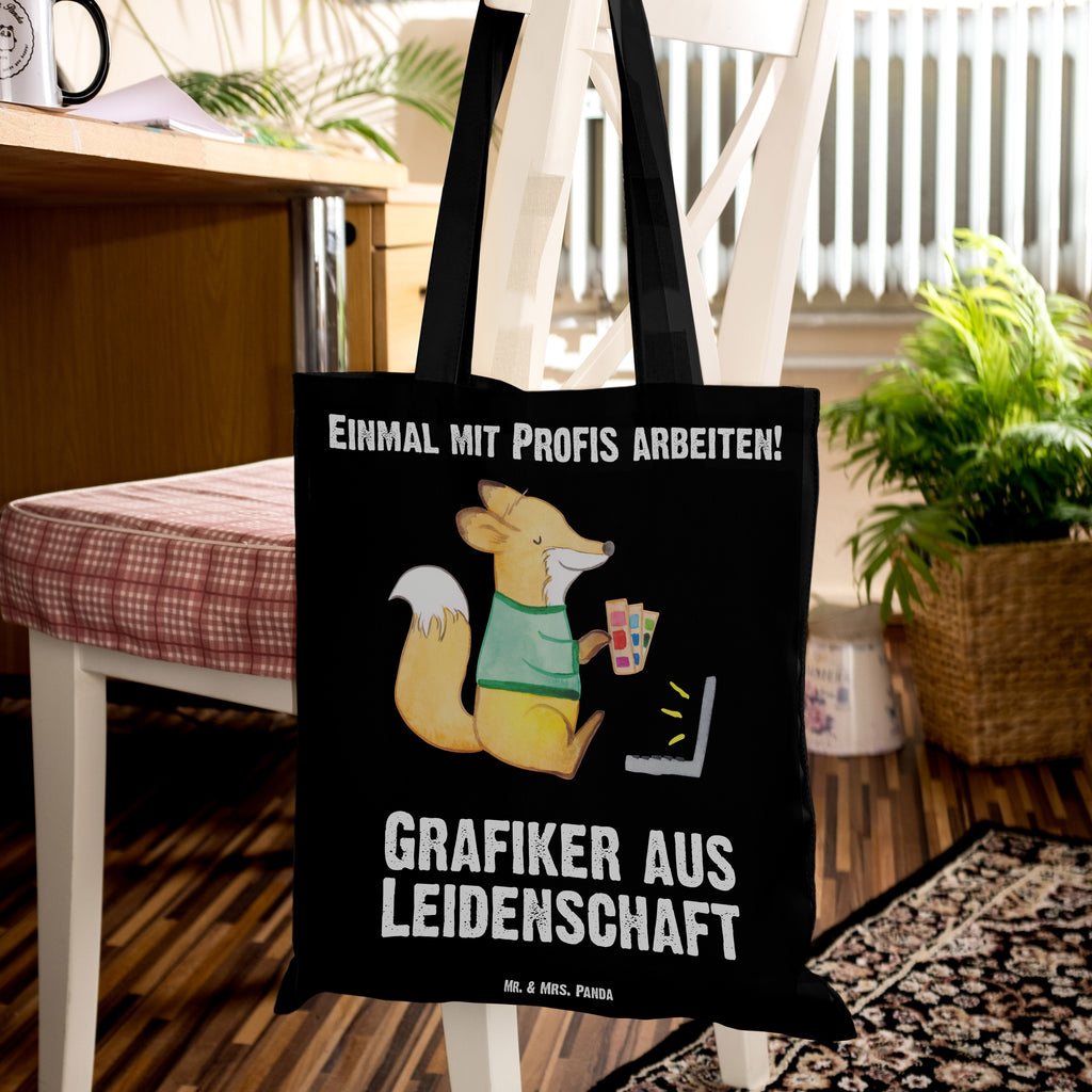 Tragetasche Grafiker aus Leidenschaft Beuteltasche, Beutel, Einkaufstasche, Jutebeutel, Stoffbeutel, Beruf, Ausbildung, Jubiläum, Abschied, Rente, Kollege, Kollegin, Geschenk, Schenken, Arbeitskollege, Mitarbeiter, Firma, Danke, Dankeschön, Grafiker, Designer, Mediengestalter, Grafikdesigner
