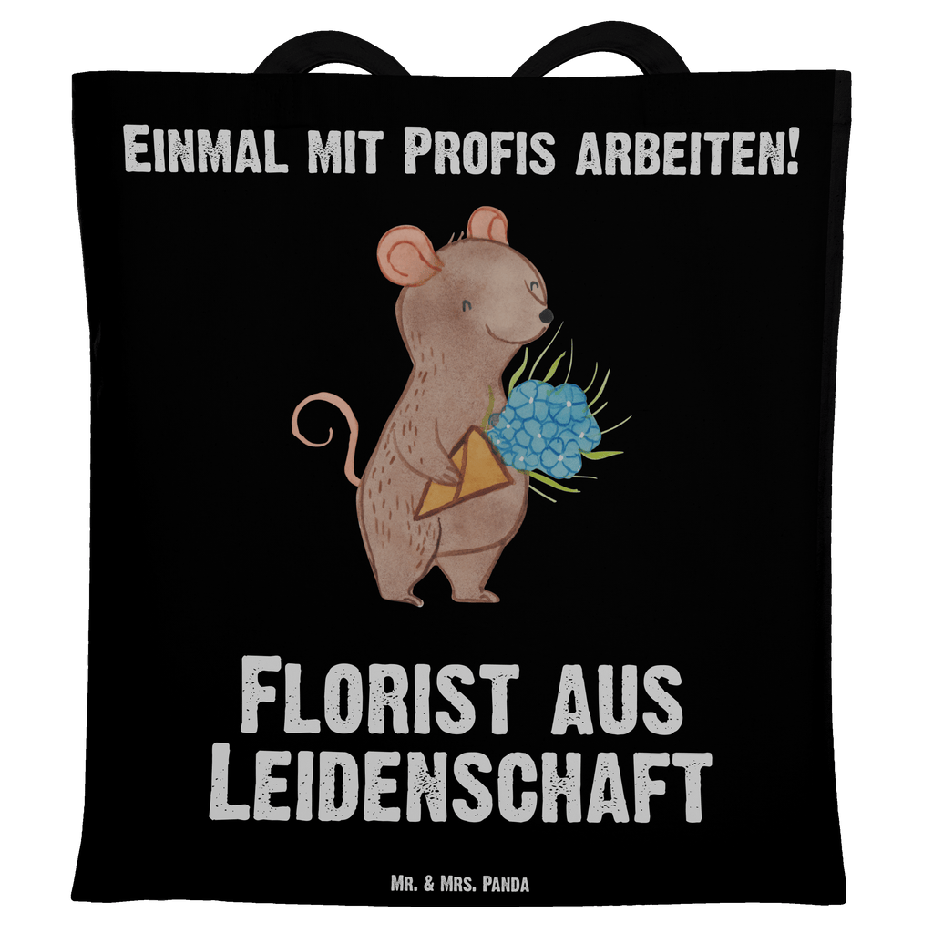 Tragetasche Florist aus Leidenschaft Beuteltasche, Beutel, Einkaufstasche, Jutebeutel, Stoffbeutel, Beruf, Ausbildung, Jubiläum, Abschied, Rente, Kollege, Kollegin, Geschenk, Schenken, Arbeitskollege, Mitarbeiter, Firma, Danke, Dankeschön, Blumenhändler, Florist, Blumenlanden, Blumenprofi