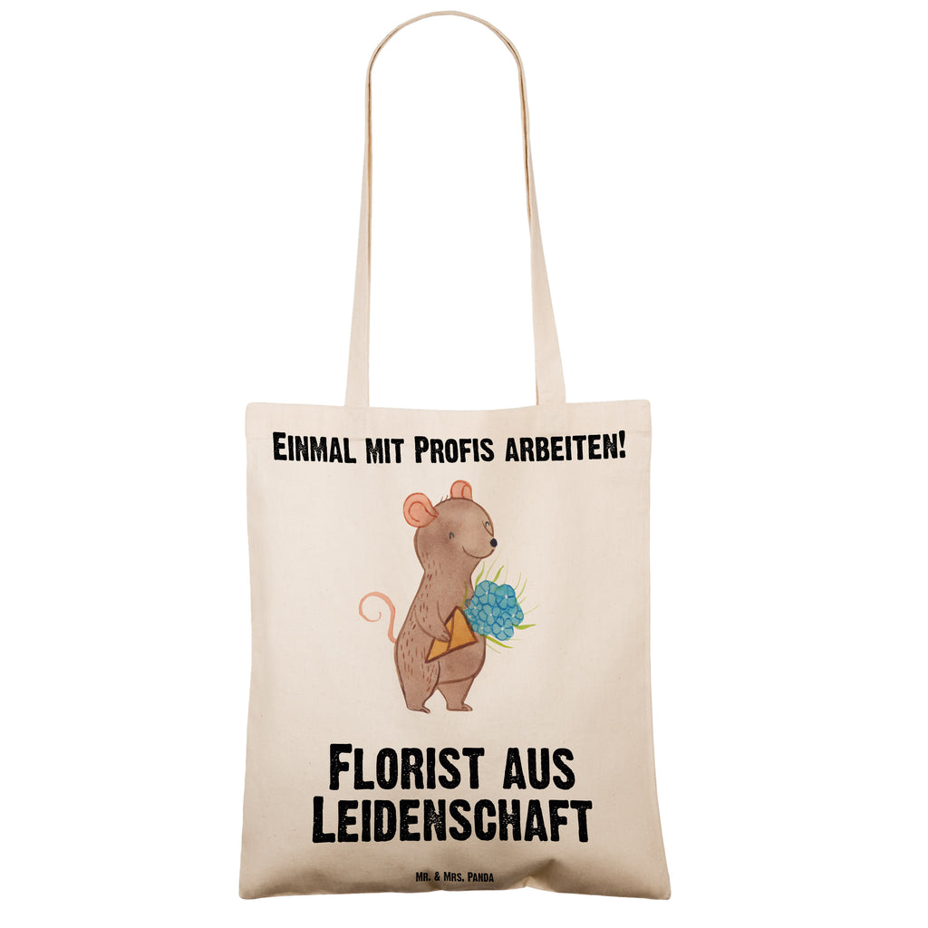 Tragetasche Florist aus Leidenschaft Beuteltasche, Beutel, Einkaufstasche, Jutebeutel, Stoffbeutel, Beruf, Ausbildung, Jubiläum, Abschied, Rente, Kollege, Kollegin, Geschenk, Schenken, Arbeitskollege, Mitarbeiter, Firma, Danke, Dankeschön, Blumenhändler, Florist, Blumenlanden, Blumenprofi