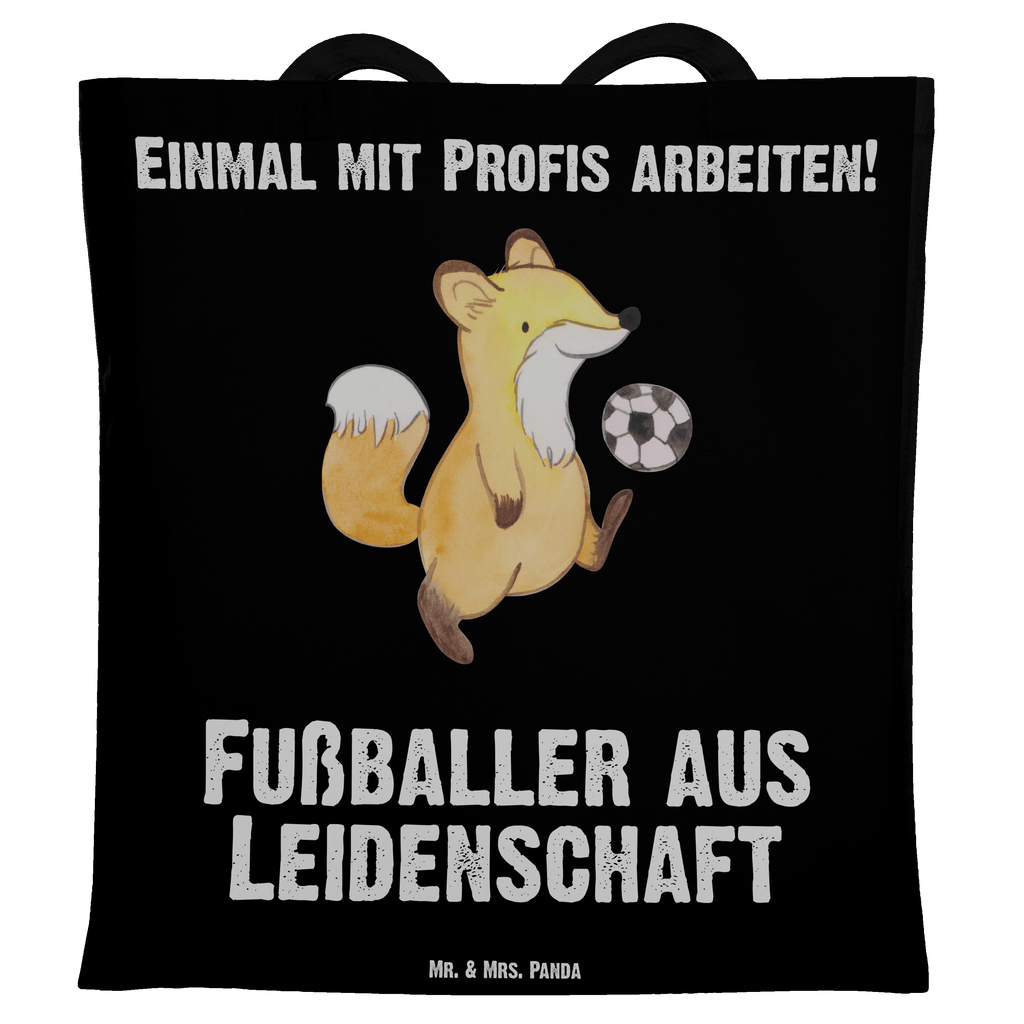 Tragetasche Fußballer aus Leidenschaft Beuteltasche, Beutel, Einkaufstasche, Jutebeutel, Stoffbeutel, Beruf, Ausbildung, Jubiläum, Abschied, Rente, Kollege, Kollegin, Geschenk, Schenken, Arbeitskollege, Mitarbeiter, Firma, Danke, Dankeschön, Fußballer, Fußballspieler, Profi Fußballer, Fußballspiel, Glücksbringer