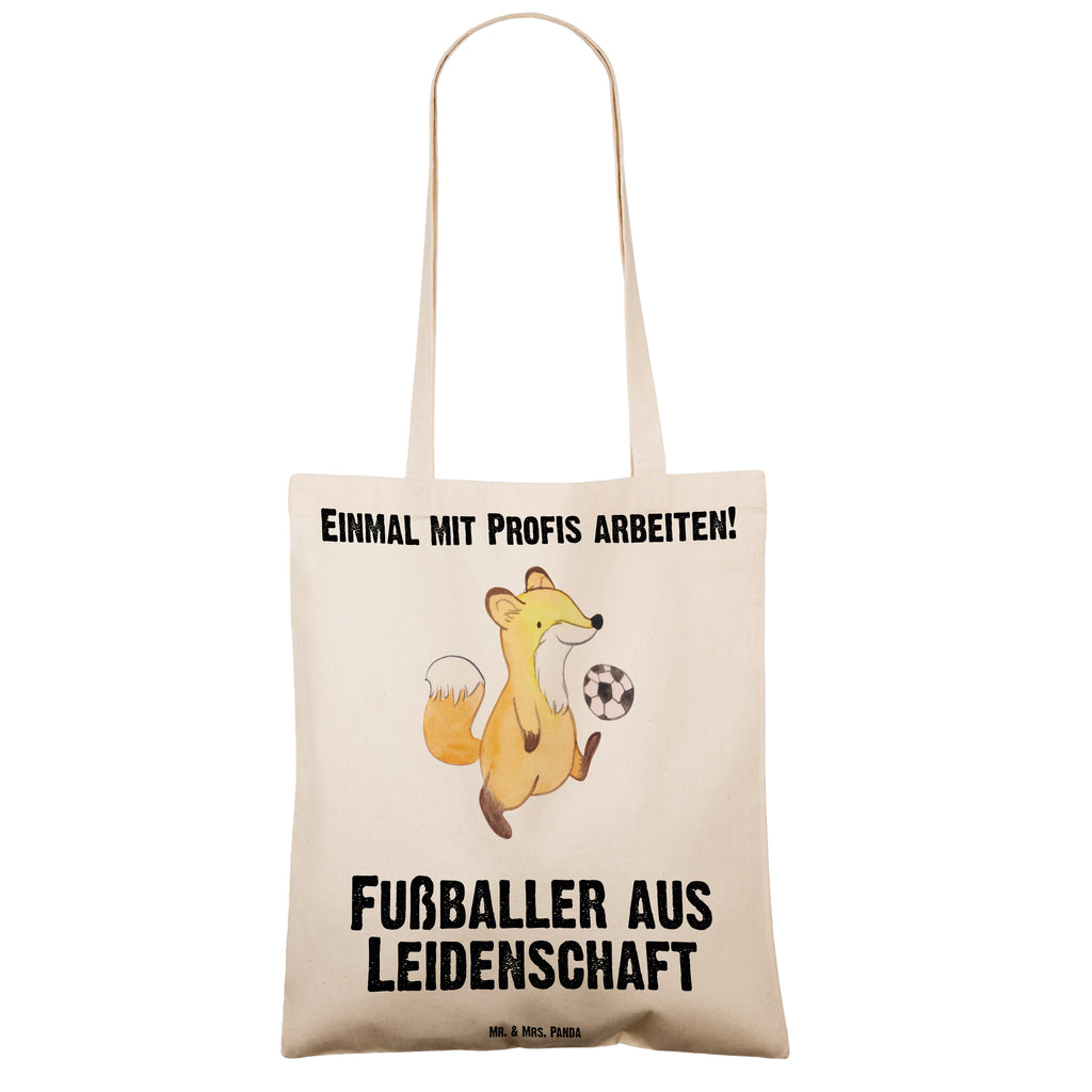 Tragetasche Fußballer aus Leidenschaft Beuteltasche, Beutel, Einkaufstasche, Jutebeutel, Stoffbeutel, Beruf, Ausbildung, Jubiläum, Abschied, Rente, Kollege, Kollegin, Geschenk, Schenken, Arbeitskollege, Mitarbeiter, Firma, Danke, Dankeschön, Fußballer, Fußballspieler, Profi Fußballer, Fußballspiel, Glücksbringer