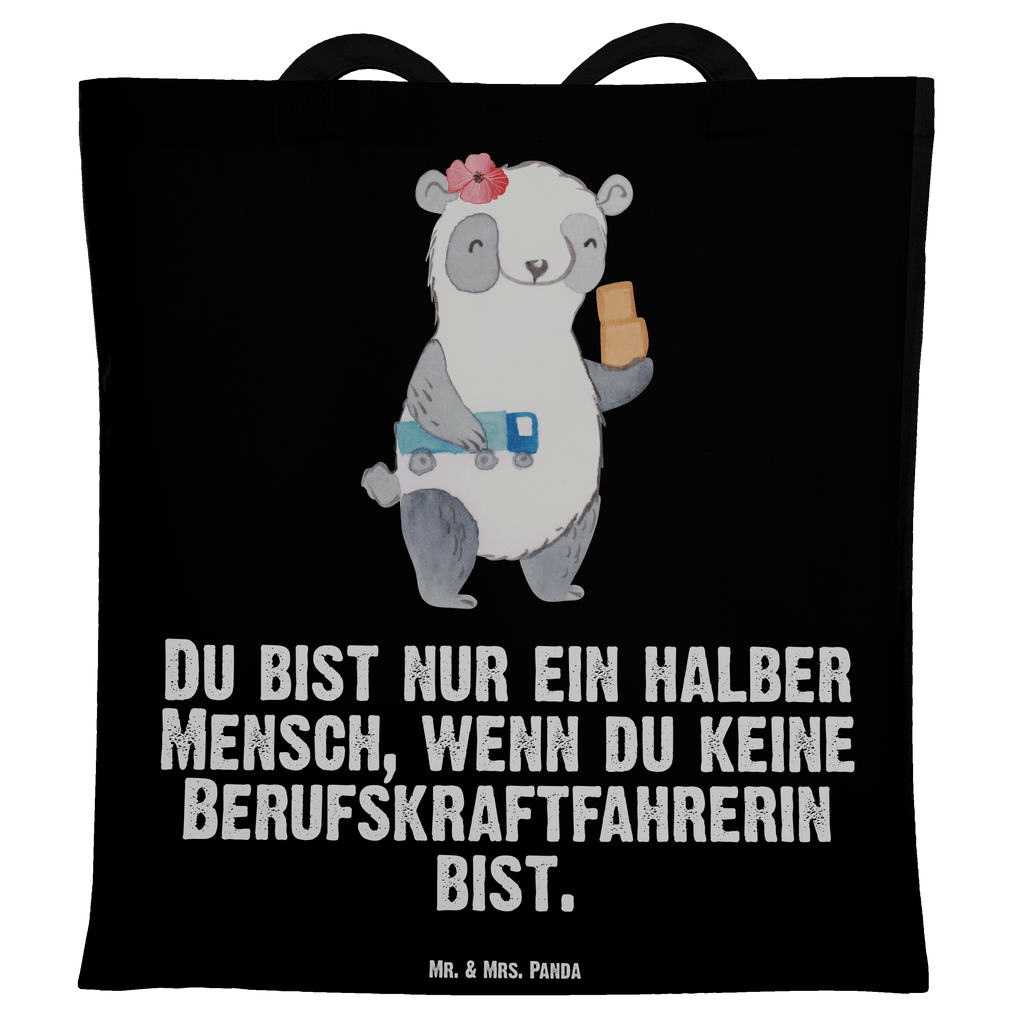 Tragetasche Berufskraftfahrerin mit Herz Beuteltasche, Beutel, Einkaufstasche, Jutebeutel, Stoffbeutel, Beruf, Ausbildung, Jubiläum, Abschied, Rente, Kollege, Kollegin, Geschenk, Schenken, Arbeitskollege, Mitarbeiter, Firma, Danke, Dankeschön