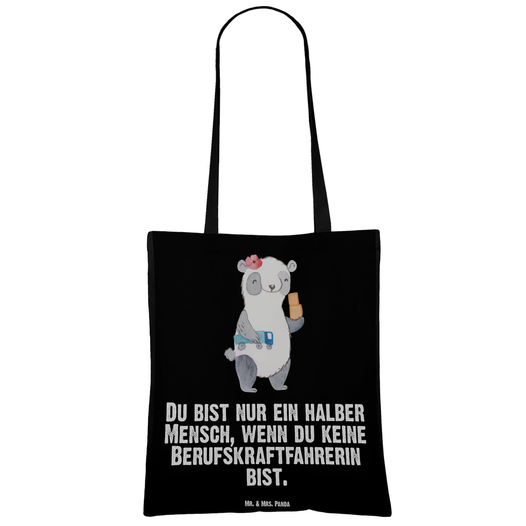 Tragetasche Berufskraftfahrerin mit Herz Beuteltasche, Beutel, Einkaufstasche, Jutebeutel, Stoffbeutel, Beruf, Ausbildung, Jubiläum, Abschied, Rente, Kollege, Kollegin, Geschenk, Schenken, Arbeitskollege, Mitarbeiter, Firma, Danke, Dankeschön