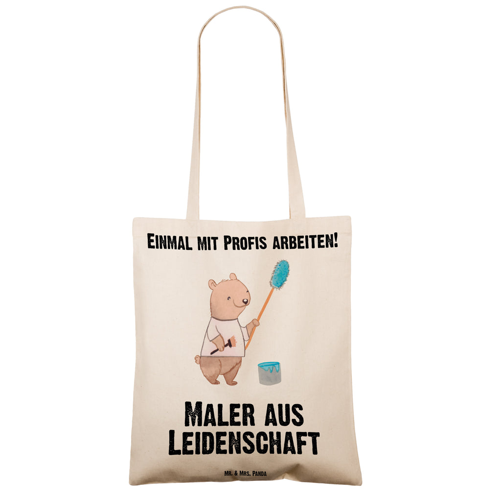 Tragetasche Maler aus Leidenschaft Beuteltasche, Beutel, Einkaufstasche, Jutebeutel, Stoffbeutel, Beruf, Ausbildung, Jubiläum, Abschied, Rente, Kollege, Kollegin, Geschenk, Schenken, Arbeitskollege, Mitarbeiter, Firma, Danke, Dankeschön, Maler, Malermeister, Gesellenprüfung, Meisterprüfung, Malerbetrieb