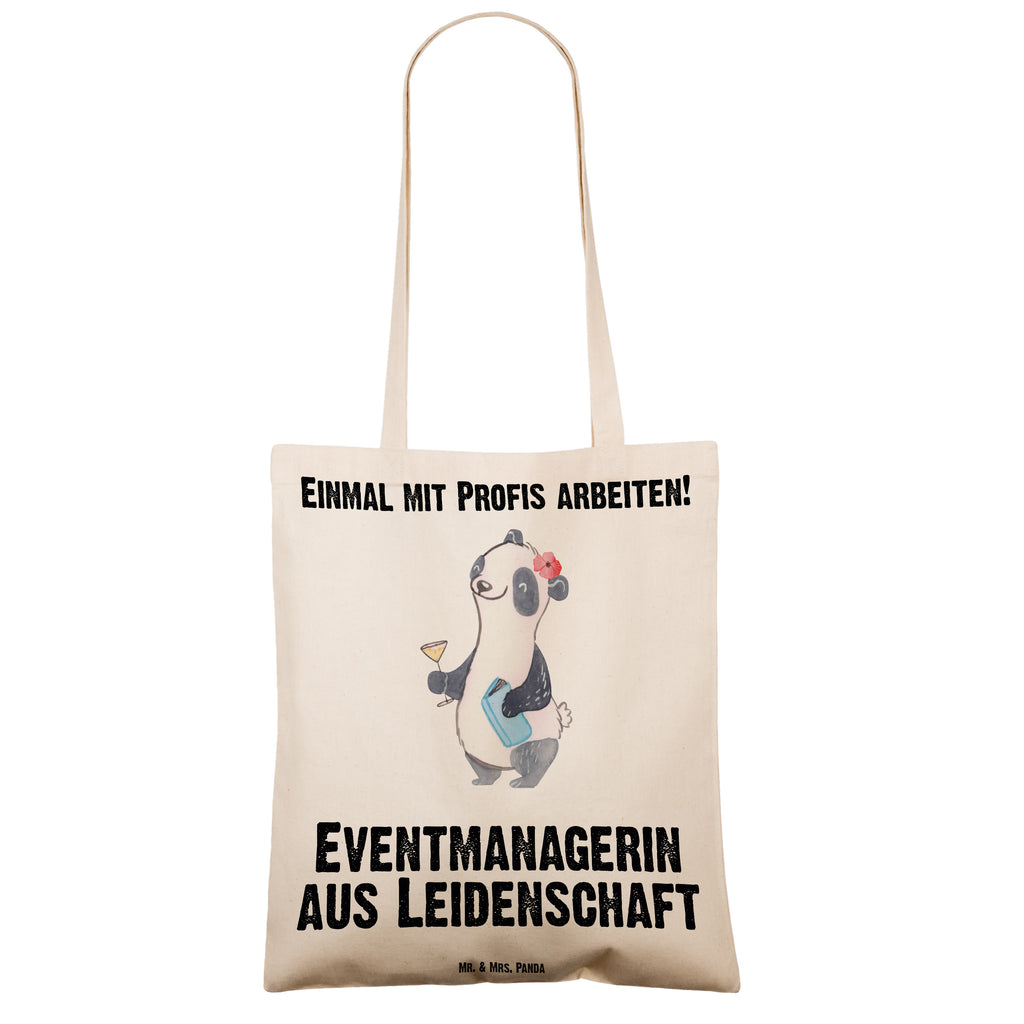 Tragetasche Eventmanagerin aus Leidenschaft Beuteltasche, Beutel, Einkaufstasche, Jutebeutel, Stoffbeutel, Beruf, Ausbildung, Jubiläum, Abschied, Rente, Kollege, Kollegin, Geschenk, Schenken, Arbeitskollege, Mitarbeiter, Firma, Danke, Dankeschön, Eventmanagerin, Veranstalterin, Promoterin