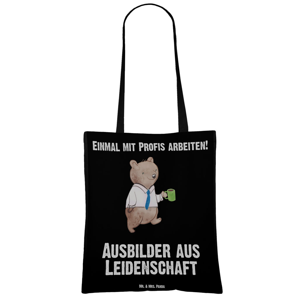 Tragetasche Ausbilder aus Leidenschaft Beuteltasche, Beutel, Einkaufstasche, Jutebeutel, Stoffbeutel, Beruf, Ausbildung, Jubiläum, Abschied, Rente, Kollege, Kollegin, Geschenk, Schenken, Arbeitskollege, Mitarbeiter, Firma, Danke, Dankeschön, Ausbilder, Tutor, Ausbilderprüfung