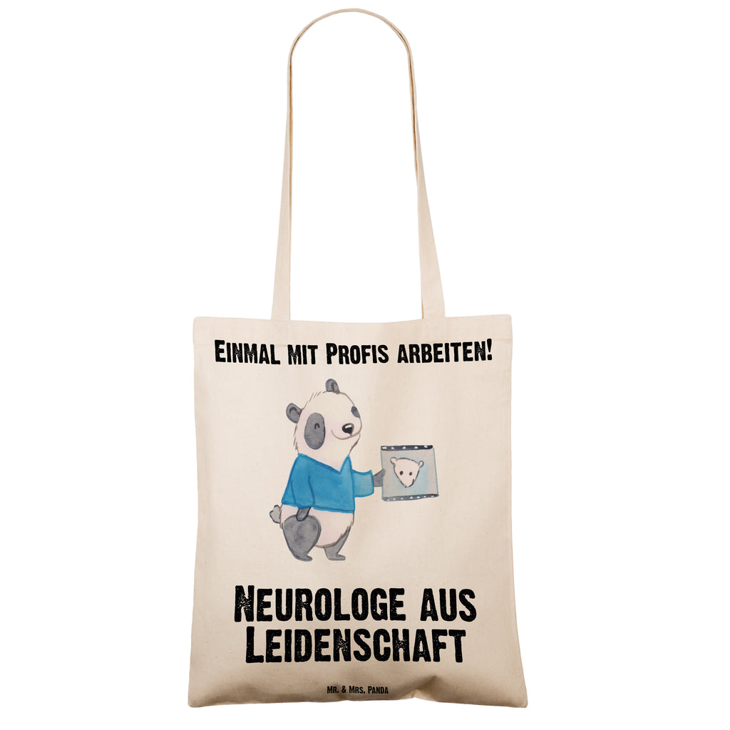 Tragetasche Neurologe aus Leidenschaft Beuteltasche, Beutel, Einkaufstasche, Jutebeutel, Stoffbeutel, Beruf, Ausbildung, Jubiläum, Abschied, Rente, Kollege, Kollegin, Geschenk, Schenken, Arbeitskollege, Mitarbeiter, Firma, Danke, Dankeschön, Neurologe, Neurologie, Mediziner, Medizinstudium