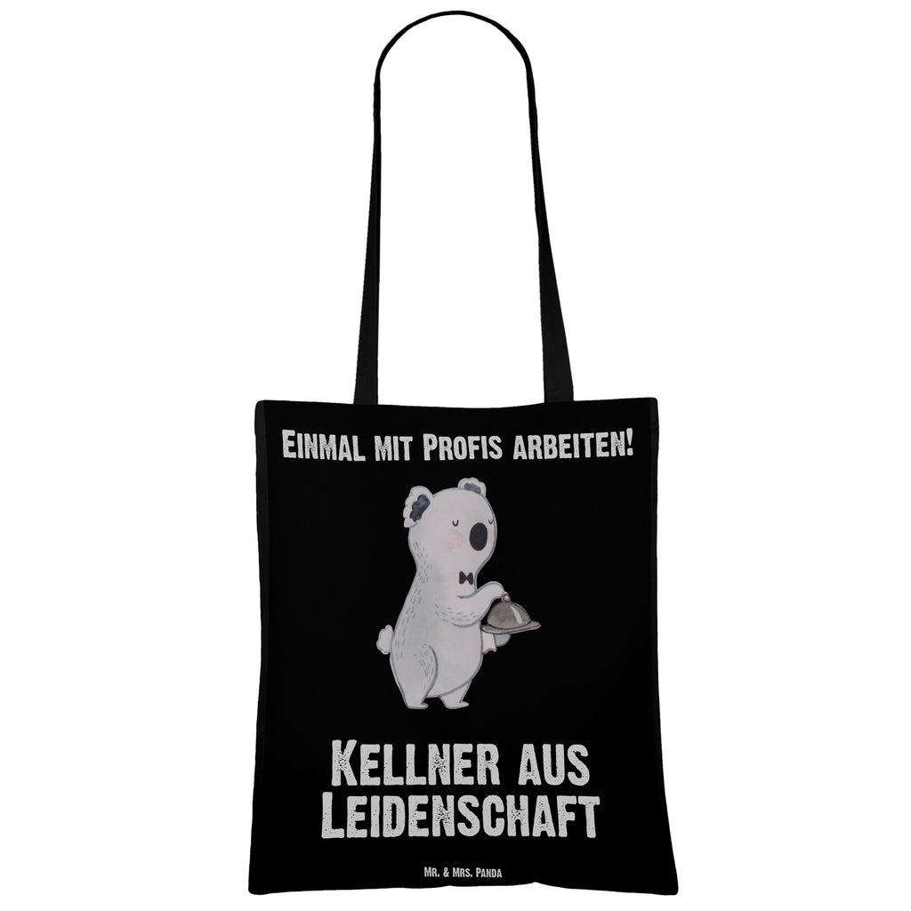 Tragetasche Kellner aus Leidenschaft Beuteltasche, Beutel, Einkaufstasche, Jutebeutel, Stoffbeutel, Beruf, Ausbildung, Jubiläum, Abschied, Rente, Kollege, Kollegin, Geschenk, Schenken, Arbeitskollege, Mitarbeiter, Firma, Danke, Dankeschön, Kellner, Servicekraft, Restaurant, Ober