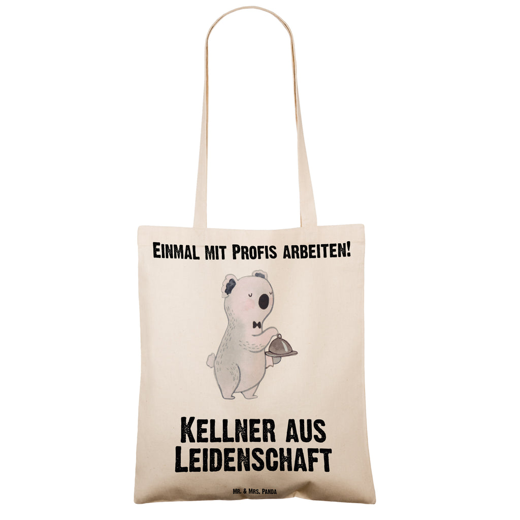 Tragetasche Kellner aus Leidenschaft Beuteltasche, Beutel, Einkaufstasche, Jutebeutel, Stoffbeutel, Beruf, Ausbildung, Jubiläum, Abschied, Rente, Kollege, Kollegin, Geschenk, Schenken, Arbeitskollege, Mitarbeiter, Firma, Danke, Dankeschön, Kellner, Servicekraft, Restaurant, Ober
