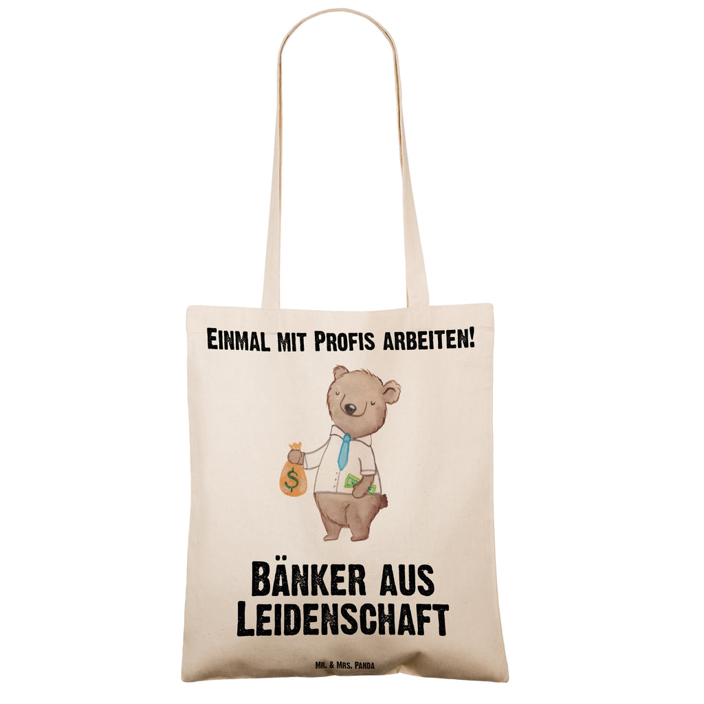 Tragetasche Bänker aus Leidenschaft Beuteltasche, Beutel, Einkaufstasche, Jutebeutel, Stoffbeutel, Beruf, Ausbildung, Jubiläum, Abschied, Rente, Kollege, Kollegin, Geschenk, Schenken, Arbeitskollege, Mitarbeiter, Firma, Danke, Dankeschön, Bänker, Bankfachmann, Bankangestellter, Bankberater