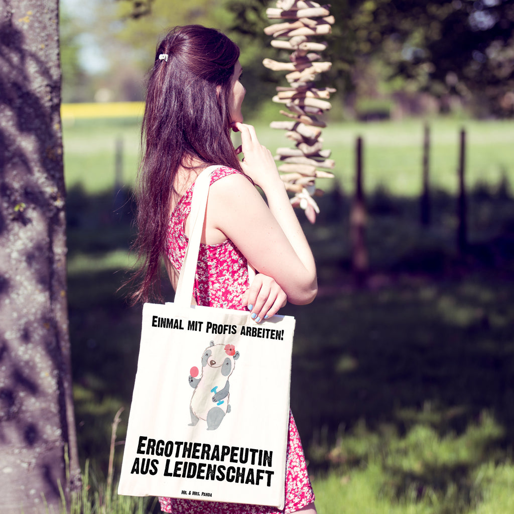 Tragetasche Ergotherapeutin aus Leidenschaft Beuteltasche, Beutel, Einkaufstasche, Jutebeutel, Stoffbeutel, Beruf, Ausbildung, Jubiläum, Abschied, Rente, Kollege, Kollegin, Geschenk, Schenken, Arbeitskollege, Mitarbeiter, Firma, Danke, Dankeschön, Ergotherapeutin, Ergotherapie