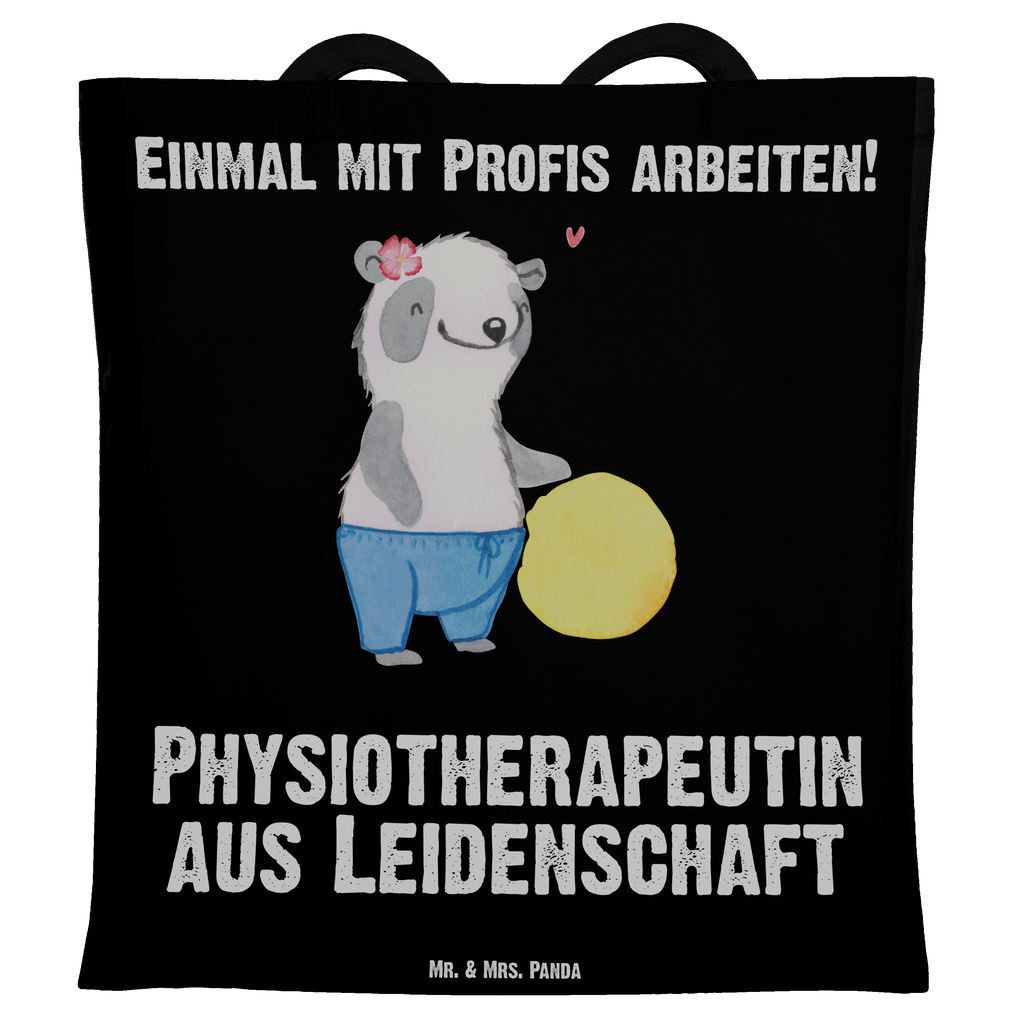 Tragetasche Physiotherapeutin aus Leidenschaft Beuteltasche, Beutel, Einkaufstasche, Jutebeutel, Stoffbeutel, Beruf, Ausbildung, Jubiläum, Abschied, Rente, Kollege, Kollegin, Geschenk, Schenken, Arbeitskollege, Mitarbeiter, Firma, Danke, Dankeschön
