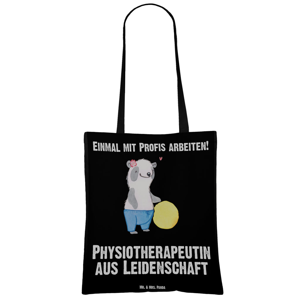 Tragetasche Physiotherapeutin aus Leidenschaft Beuteltasche, Beutel, Einkaufstasche, Jutebeutel, Stoffbeutel, Beruf, Ausbildung, Jubiläum, Abschied, Rente, Kollege, Kollegin, Geschenk, Schenken, Arbeitskollege, Mitarbeiter, Firma, Danke, Dankeschön
