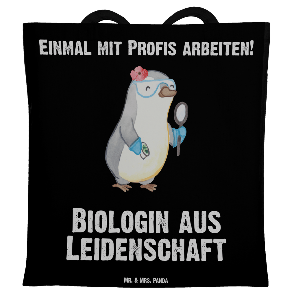 Tragetasche Biologin aus Leidenschaft Beuteltasche, Beutel, Einkaufstasche, Jutebeutel, Stoffbeutel, Beruf, Ausbildung, Jubiläum, Abschied, Rente, Kollege, Kollegin, Geschenk, Schenken, Arbeitskollege, Mitarbeiter, Firma, Danke, Dankeschön, Biologin, Biologie, Naturwissenschaftlerin, Labor, Studium, Bachelor, Master