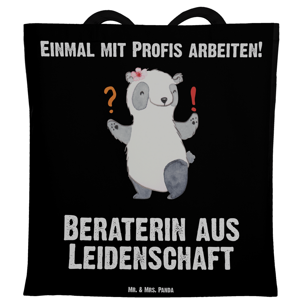Tragetasche Beraterin aus Leidenschaft Beuteltasche, Beutel, Einkaufstasche, Jutebeutel, Stoffbeutel, Beruf, Ausbildung, Jubiläum, Abschied, Rente, Kollege, Kollegin, Geschenk, Schenken, Arbeitskollege, Mitarbeiter, Firma, Danke, Dankeschön, Beraterin, Finanzberaterin, IT Beratung, Beratungsbüro, Eröffnung
